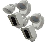 Silicone Skin Case Cover Compatible with Ring Floodlight Cam Wired Plus, Floodlight Camera - Sun Glare, UV & Weather Protection Skins Cover (2 Pack, White)