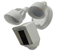 Silicone Skin Case Cover Compatible with Ring Floodlight Cam Wired Plus, Floodlight Camera - Sun Glare, UV & Weather Protection Skins Cover - White