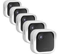 Silicone Skin Case/Cover for Blink Outdoor 4 (4th Gen) / 2K+ - Weatherproof Silicone Case with Brim for Full Camera Protection, Blink Outdoor 4 & 2K Smart Security Camera Accessories (White, 5 Pack)
