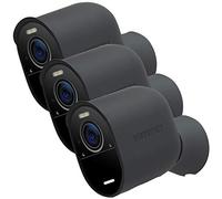 Silicone Skin Case Cover Offers Sun Glare UV Weather Protection Camouflage Compatible with Arlo Ultra, Ultra 2, Pro 3, 4 & Pro 5S - Black (3 Pack)