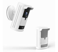 Silicone Skin Cover Compatible with Ring Outdoor Cam Pro,Plug-in (2nd Gen)- Weatherproof, Anti-Scratch Skin with Sunshade Hood Protective Case for R-ing Outdoor Camera Pro (White)