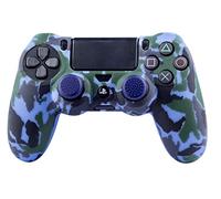 Silicone Skin + Thumb Grips Camo Navy (PS4)
