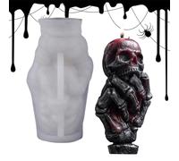 Silicone Skull Candle Mould, 3D Ghost Hand Skull Silicone Mould Epoxy Resin Casting Aromatherapy Mould for Children Adults Teenagers Friends Women Family
