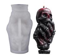 Silicone Skull Candle Shape,Skull Shape For Aromatherapy Candle Making - Halloween Decoration Making Party Supplies For Adults Women Children Teens Friends Family