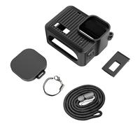 Silicone Sleeve Case For Hero2024 Camera Covers Includes Battery Side Covers Cameras Protectors Lens Caps Lanyard