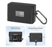 Silicone Sleeve Case Friendly For Mic Charging Box With Carabiner Clip Scratches Resistant