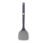 Silicone Slotted Spatula Turner, Multi Functional Kitchen Tool, Semi Translucent Silicone Turner with Ergonomic Handle, Non Stick Stir Fry Flipping Spatula for Cooking, High Temper (Smoky Gray)