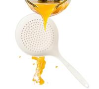 Silicone Slotted Spoon - BPA Free Kitchen Spoon, Durable Soft Silicone Head, Easy Grip Handle, Scratch Safe Cookware Tool | Cooking Accessories for Pots Pans Skillets and Others