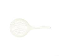 Silicone Slotted Spoon Heat-Resistant Food Safe Long Handle Nonstick Wide Head Efficient Liquid Drainage Easy Cleaning 36x16.2cm Blue White 1 or 2 Pieces for Frying (white)