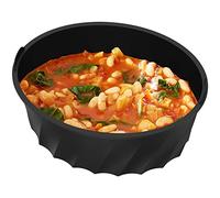 Silicone Slow Cooker Liner for 7-8QT Pot Reusable Slow Cooker Liners Round with Handle Leakproof Slow Cooker Liner Insert Dishwasher Safe Heat Resistant Silicone Cooking Liner Divider for Kitchen