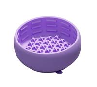 Silicone Slow Feeder, Anti Choking Dog Bowl, Non Slip Base with Raised Maze, Small Medium Pet Dish, Slow Eating Bowl with Fun Design, Dog for Indoor Outdoor 4.52x4.52x1.95 inches