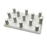 Silicone Slow Feeder Bowls Insert 13-Pillar Anti-Choking Design Super Firm Slow Eating Bowl Insert Promotes Healthy for Large Medium Small Cats and Dogs