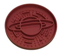 Silicone Slow Feeder Dog Bowl, Anti-Choke Design, Durable Pet Bowl for Healthy Eating Mental Stimulation Anxiety Relief Boredom Reducer, Non-Slip and Easy to Clean Puzzle Food Treat Toy (Dark Red)