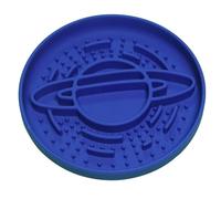Silicone Slow Feeder Dog Bowl, Anti-Choke Design, Durable Pet Bowl for Healthy Eating Mental Stimulation Anxiety Relief Boredom Reducer, Non-Slip and Easy to Clean Puzzle Food Treat Toy (Blue)