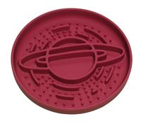 Silicone Slow Feeder Dog Bowl, Anti-Choke Design, Durable Pet Bowl for Healthy Eating Mental Stimulation Anxiety Relief Boredom Reducer, Non-Slip and Easy to Clean Puzzle Food Treat Toy (Red)
