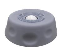 Silicone Slow Feeder Dog Bowl Lick Toy, Grey Pet Feeder with Central Protrusion, for Liquid Treats, Non Slip Base, Portable Bowl for Pet Mealtime and Outdoor Use