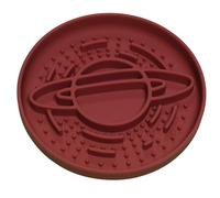 Silicone Slow Feeder Dog Bowl - Non-Slip Suction Cup Base, Anti-Choking Design for Small, Medium & Large Dogs - Slow Eating Food Bowl for Fast Eaters (Red)