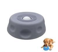 Silicone Slow Feeder Dog Bowls for Liquid Treat, Spill-Resistant Dog Lick Bowl, Anti-Slip Interactive Licking Bowl with Rolling Ball, Suit for Large Medium Small Dogs, Post-Op & Puppy Nutrition Aid