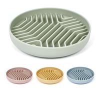 Silicone Slow Feeder Dog Bowls with Suction Cups: Non-Slip Design, Suitable for Medium to Small Dogs and Cats - Reduces Boredom and Anxiety - XAQMHSW