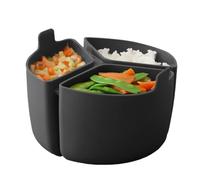 Silicone Slow Stew Pot Liner | 3-Compartment Divider Insert, Foldable Heat-Resistant Non-stick, Easy To Clean For Diet Meal Separation, Meal Prep, Cooking Accessories