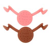 Silicone Smile Lips Exerciser 2pcs Portable Facial Trainer | Lip Shaped Design, Mouth Muscle Practice Tool, Daily Expression Training, Compact Pair for Easy Carrying