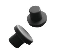 Silicone Snap in Locking Hole Stoppers, Food Grade Silicone Rubber Sealing Plugs T Type Solid Hollow Black 3-14mm Pack Of 100(9MM)