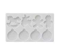 Silicone Snowman Carousel Mold Festive Baking Accessories for Ice Cream, Soap & Making Silicone Soap Making Mold