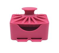 Silicone Soap Box - Leakproof Travel Case, Integrated Shower Scrubber, Function Bar Holder, Portable Hygiene Container, Gym Bathroom Equipment, Solid Tone Two in Vessel