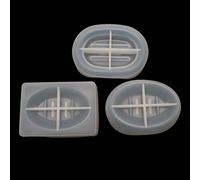 Silicone Soap Dish Molds Oval Shape Drain Box Mold Resin Tray Jewelry Storage Container Art Crystal Jewelry Mold Kit
