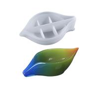 Silicone Soap Dish Mould - Flexible Resin Soap Dish Tray, Leaf Design Leak Resistant, Sturdy Craft Accessory | Home Decoration Use of Shelf