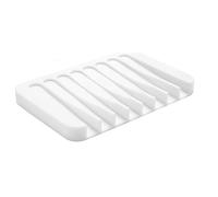 Silicone Soap Dish, Soap Bar Holder with Drainage for Bathroom Shower, Soap Tray for Kitchen Sink GREY