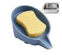 Silicone Soap Dish With Drainage Tray - Suction Cup Non Slip Self Draining Soap Holder 15.7x11x7.6cm Dishwasher Safe Kitchen And Bathroom Sink Organizer For Bar Śoap Drying And Hygienic Storage