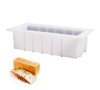 Silicone Soap Mold Rectangle White Loaf Soap Making Mould for Handmade DIY Crafts