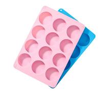 Silicone Soap Mold with 12 Round Cavities