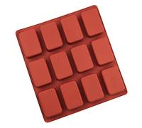 Silicone Soap Molds 12 Cavities Square Soap Mold Handmade Silicone Baking Mold Cake Pan for Making Ice Making Square Baking Molds
