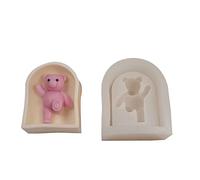 Silicone Soap Molds Arches Bear Shape Candy Handmade Hand-Making Supplies Silicone Molds for Wax Melts