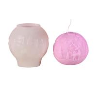 Silicone Soap Mould - Silicone 8.2 x 7.1 cm | Aromatherapy Christmas Candle Mould | Sturdy Christmas Ball Mould | Reusable DIY Moulds for Soap, Candles, Crafts and Christmas Decorations