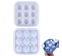 Silicone Soccer Ball Ice Cube Mold Fun Shapes, 3D Football Shaped Ice Mold, Leakproof Ball Maker for Whiskey, Cocktails and Homemade, Keep Drinks Chilled