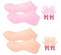 Silicone Socks for Moisturising Feet, Silicone Foot Care Socks, for Cracked Heel and Softening Rough Skin, Calluses (2PCSA)