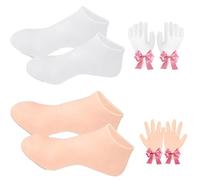 Silicone Socks for Moisturising Feet, Silicone Foot Care Socks, for Cracked Heel and Softening Rough Skin, Calluses (2PCSB)