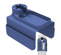 Silicone Sofa - Cup Holder for Living Room | Anti Slip Weighted Base with Lateral Storage Pouch & Integrated Stability Bars for Cell Phones, Hot Cocoa, Television Remotes and Movie Snacks