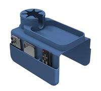 Silicone Sofa Cup Holder Tray - Anti-Slip Cup Holder Sofa Arm Tray,Couch Tray Anti-Spill Drink Holder with Side Pocket for Remote, Phone & Snacks