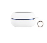 Silicone Soft Case for JBL LIVE Beam 4 Wireless Earbuds, Shockproof Protective Cover Skin with Round buckle, Scratch Resistant Protective Sleeve (white)