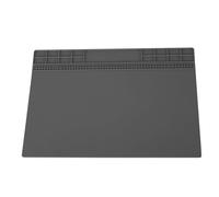Silicone Soldering Mat, Heat Proof Maintenance Platform, Magnetic Screw Mat for Electronics, Phone, Computer with Anti Slip Design, Keep Platform Tidy (Gray)