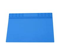 Silicone Soldering Mat, Heat Proof Maintenance Platform, Magnetic Screw Mat for Electronics, Phone, Computer with Anti Slip Design, Keep Platform Tidy (Gray) (Light Blue) (Mysterious Blue)