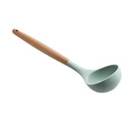 Silicone Soup Ladle 30.2cm 11.89in Heat Resistant Non Stick Seamless Rubber Kitchen Deep Serving Spoon Silicone Ladle for Cooking Serving Soup Chili Gravy
