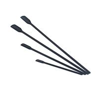 Silicone Spatula 4 Pack Small for Makeup Thin Spatulas Kitchen Tiny Scrapers 3 Size-Black and Palette
