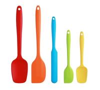 Silicone Spatula, 5 PCS High Heat Resistant Non-Stick Rubber Spatulas Set, Food Grade Baking Spatulas Kitchen Utensils for Baking, Cooking and Mixing