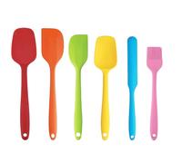 Silicone Spatula 6 Pcs High Heat Resistant One Piece Seamless Design Rubber Spatulas Set,Non-Stick Baking Silicone Spatula Kitchen Utensils for Baking, Cooking and Mixing
