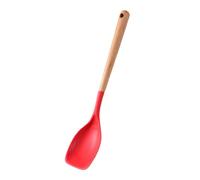 Silicone Spatula | Dishwasher Safe Spoon, Mixing Spatula with Wooden Handle | For, Pastry, Stirring, Scraping, Serving and Frying